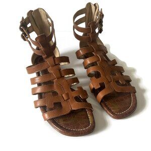 Sam Edelman Womens Back Zip Open Toe Ankle Buckle Sandals